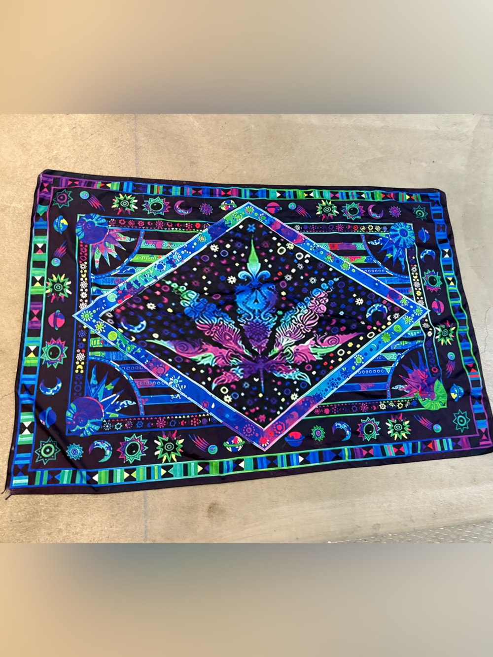 Vibrant Psychedelic Tapestry